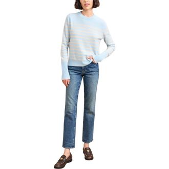 La Ligne Lean Lines Sweater in Periwinkle/beige at Nordstrom, Size X-Small