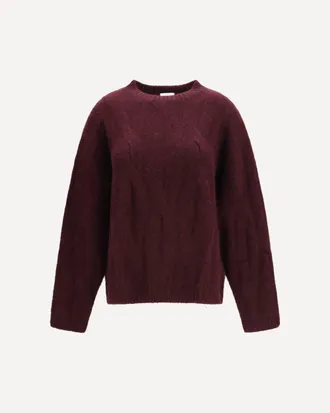 Allude Cashmere and silk Sweater with voluminous sleeves Female XS