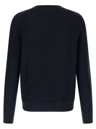 Ballantyne Diamond Intarsia Sweater - Navy