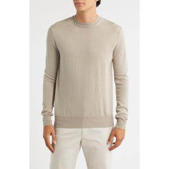Aur&eacute;lien Cashwool Crewneck Sweater in Greige at Nordstrom Rack, Size X-Large