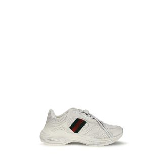 Gucci White Calf Leather Bos Taurus Athletic Mens Sneakers