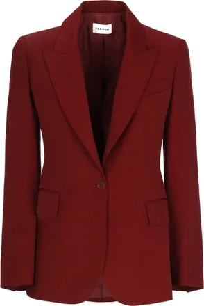 P.A.R.O.S.H. Bordeaux Raisa26 Peak Lapel Blazer