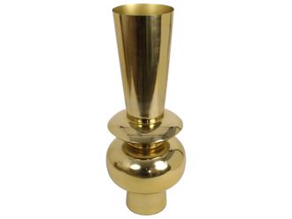Schubiger M&ouml;bel Vase Metall Gold H: 76 cm