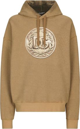 Dolce & Gabbana Beige Cotton Hoodie