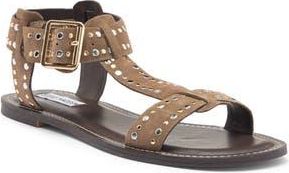 Steve Madden Brazinn Ankle Strap Sandal in Taupe Suede at Nordstrom Rack, Size 6.5