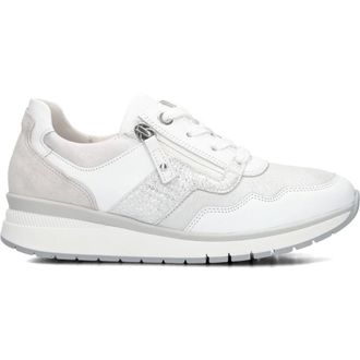 Gabor Schoenen, Dames, Wit, 37 EU, Leer, Stijlvolle Lage Sneakers voor Vrouwen