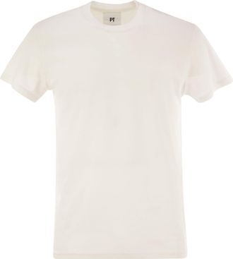 Pantaloni Torino Silk And Cotton T Shirt