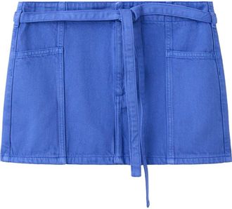 Mango Featuring Hailey Bieber Amber Denim Miniskirt in Blue at Nordstrom, Size X-Small