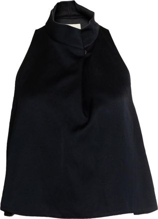 Nanushka black satin top