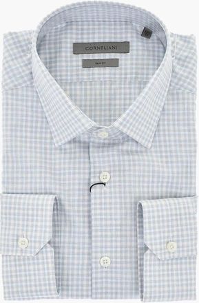 Corneliani Slim Fit Cotton Gingham Shirt size 39