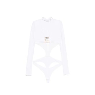 Elisabetta Franchi Logo-plaque Cropped Top