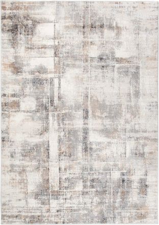 Tapiso Alfombra de salón comedor grafito marrón crema abstracto 160x220