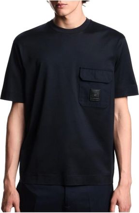 Emporio Armani Tops, Heren, Blauw, M, Iconico 0920 T-shirt