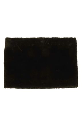Toteme Plush Genuine Shearling Muff in Black at Nordstrom
