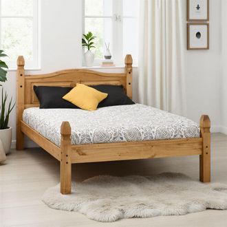 Seconique Corona 46 Double Bed Low Foot End in Natural