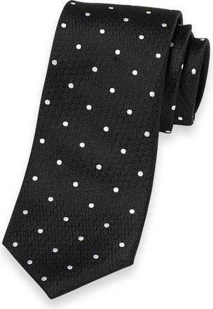 Paul Fredrick Dot Woven Silk Tie