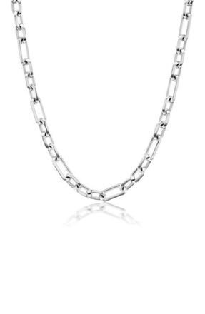 Sheryl Lowe Oval Link Chain Necklace in Sterling Silver at Nordstrom, Size 22