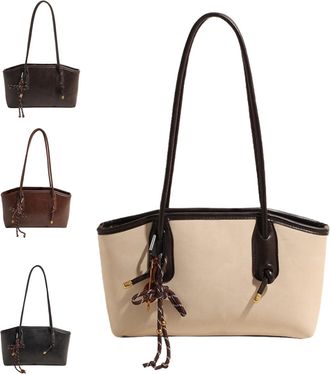 Generic PU Leather Shoulder Bag for Women, All-Matching Casual Vintage Armpit Bags, Fall Winter Trendy Small Purse Handbags