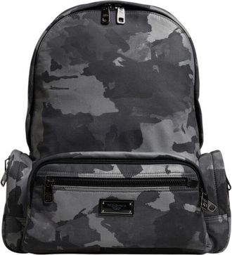 Dolce & Gabbana Dolce & Gabbana Camouflage Logo Plaque Backpack Gray