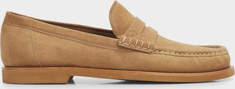 Gianvito Rossi Men & apos;s Suede Penny Loafers