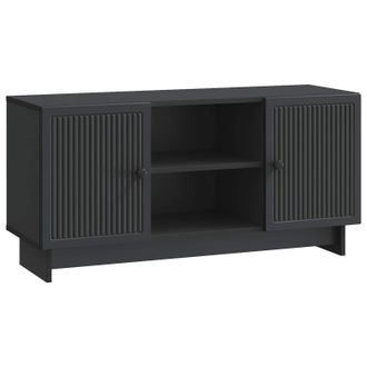 vidaXL Mueble De Tv 102 X 34,5 X 50 Cm Negro Madera De Ingenier&iacute;a Vidaxl