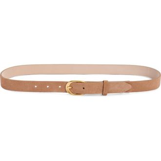 Rag & Bone Vera Slim Leather Belt in Tan at Nordstrom, Size X-Small
