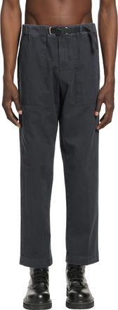 White Sand Belted Cotton Trousers