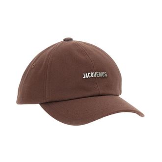 Jacquemus Gadjo Baseball Cap - Heren - Petten - Bruin - 60 CM - Katoen - Accessoires