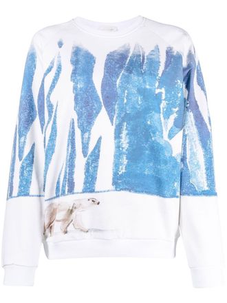 Chloé Sweater met grafische print - Blauw