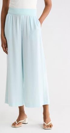 Theory Crop Wide Leg Pull-On Pants in Saltwater at Nordstrom Rack, Size 10
