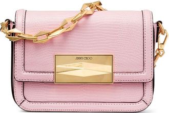 Jimmy Choo London Diamond leather cross body bag - women - Leather - One Size - Pink