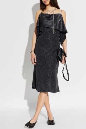 Maison Margiela Off-shoulder Dress, Womens, Black