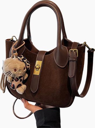 XY London Womens XY London Elisie Charm Handbag - Brown - Size: ONE size