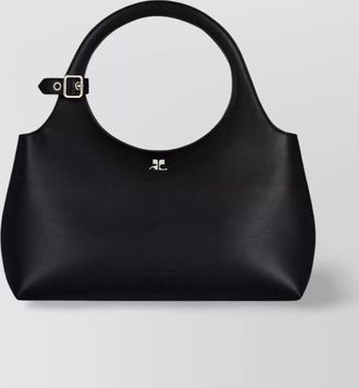 Courr&egrave;ges na calf leather mini bag