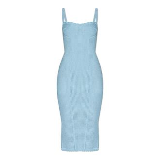 Dolce & Gabbana Dames, Jurken, Blauw, Maat: XS Viscose