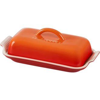 LE CREUSET Heritage Butter Dish in Flame at Nordstrom