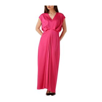 Ibana Djana Maxi Jurk - Dames - Maxi kleedjes - Roze - M - Polyester - Kleedjes
