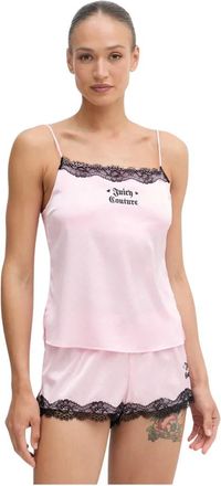 Juicy Couture Vest & Short - Dames - Pyjama - Roze - XS - Polyester - Nachtkleding