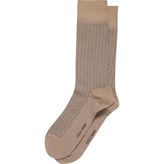 Cole Haan Geometric Dress Socks in Dune at Nordstrom