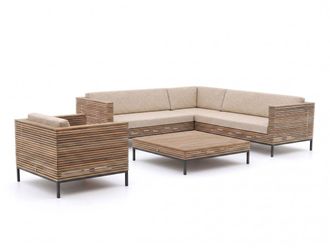 Rough Country Rustic Furniture ROUGH-D hoek loungeset 5-delig 6-zits