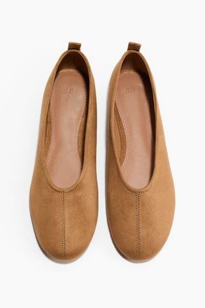 H&M Ballet Pumps in Light Brown at Nordstrom, Size 10