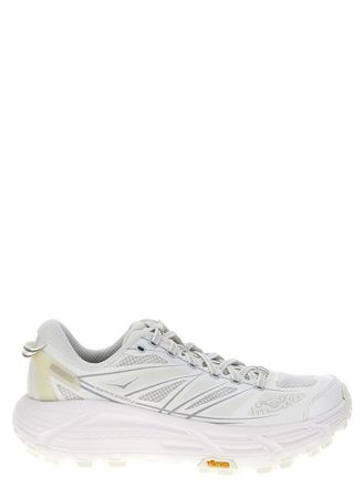 Hoka One One White Solid Round Toe Sneaker