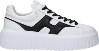 Hogan Sneakers H-Stripes Donna Pelle Bianco/Nero