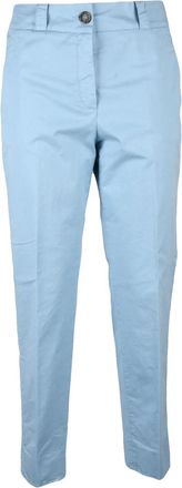 PESERICO Peserico Easy Cotton Stretch Trousers - Light Blue