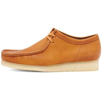 Clarks Wallabee Tan Waxy Leather - Heren - Veterschoenen - Bruin - 40 EU - Leer - Schoenen