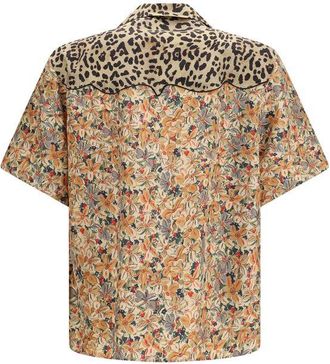 Valentino Mens Multicolor Silk Pattern Shirt
