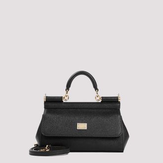 Dolce & Gabbana Black Sicily Small Satchel
