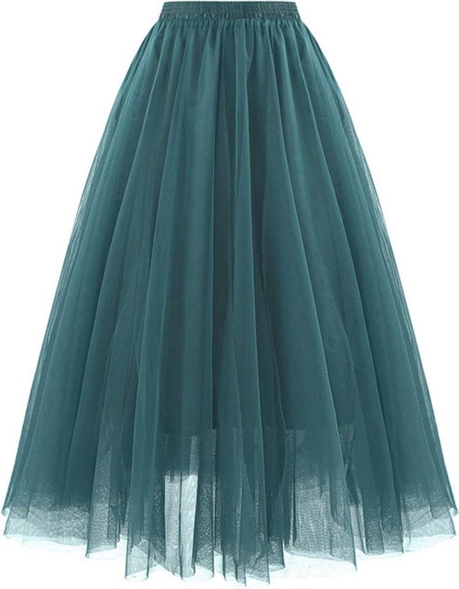 Lightning Deals of The Day Today Sale Skirts for Women UK Elasticated Waist Womens Wedding Dress Petticoat Rockabilly Tutu Skirt Puffy Slips Underskir