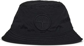 Stone Island Accessoires, Heren, Zwart, M, Katoen, Bucket Hat