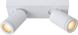 Lucide Plafoniera Lucide Taylor Bianca 2xgu10 5w Dimmer Ip44